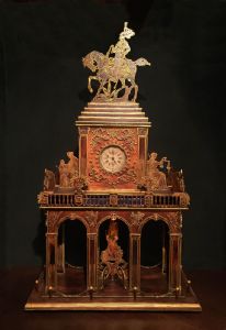 CARLO AMATI MONUMENTAL CLOCK "GRAN PENDOLA UMBERTO I" - Table and center clock - Working